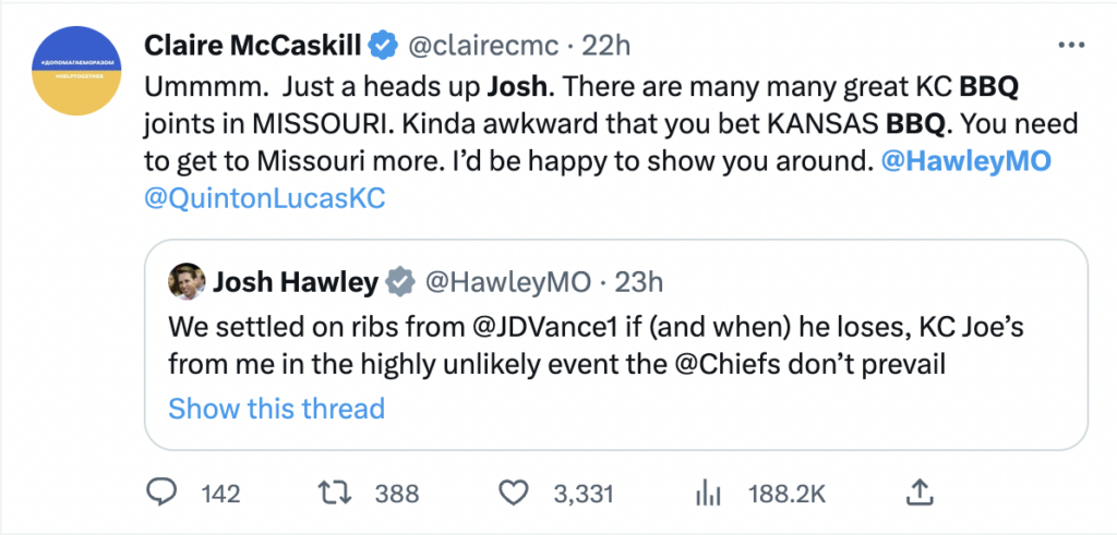 Claire McCaskill tweet