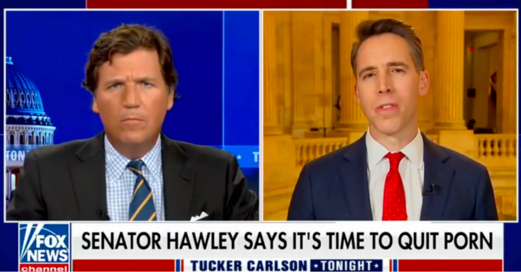 Josh Hawley giving up porn